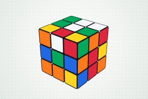 뒤섞인 3×3 루빅스 큐브