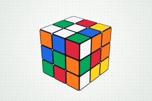 뒤섞인 3×3 루빅스 큐브
